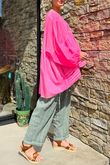 Made in Italy Sa Caleta Cotton Artist Smock Popsicle Pink